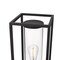 Z-Lite Dunbroch 1 Light Outdoor Pier Mounted Fixture, Black & Clear 584PHMR-533PM-BK - alternate 7